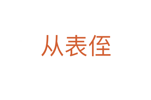 从表侄