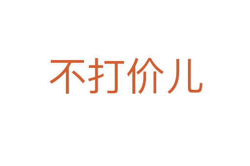 不打价儿