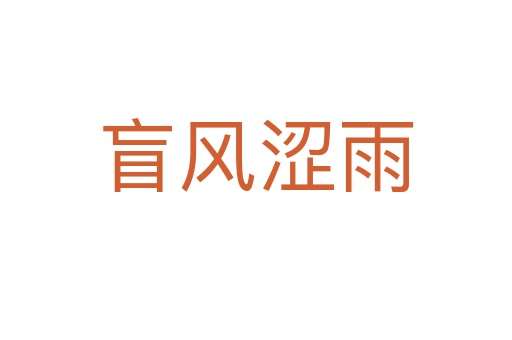 盲风涩雨