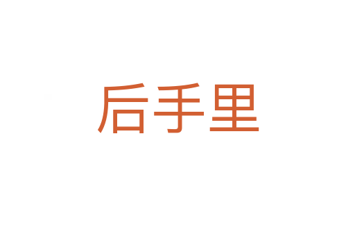 后手里