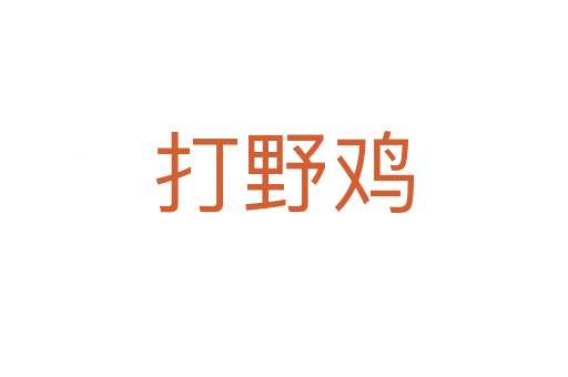 打野鸡